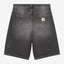 Short Carhartt Wip Black Destroy Wash Splatter da Uomo i037028 landon