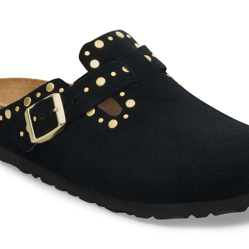 Scarpa Birkenstock Nero da Uomo 1030491 boston rivet
