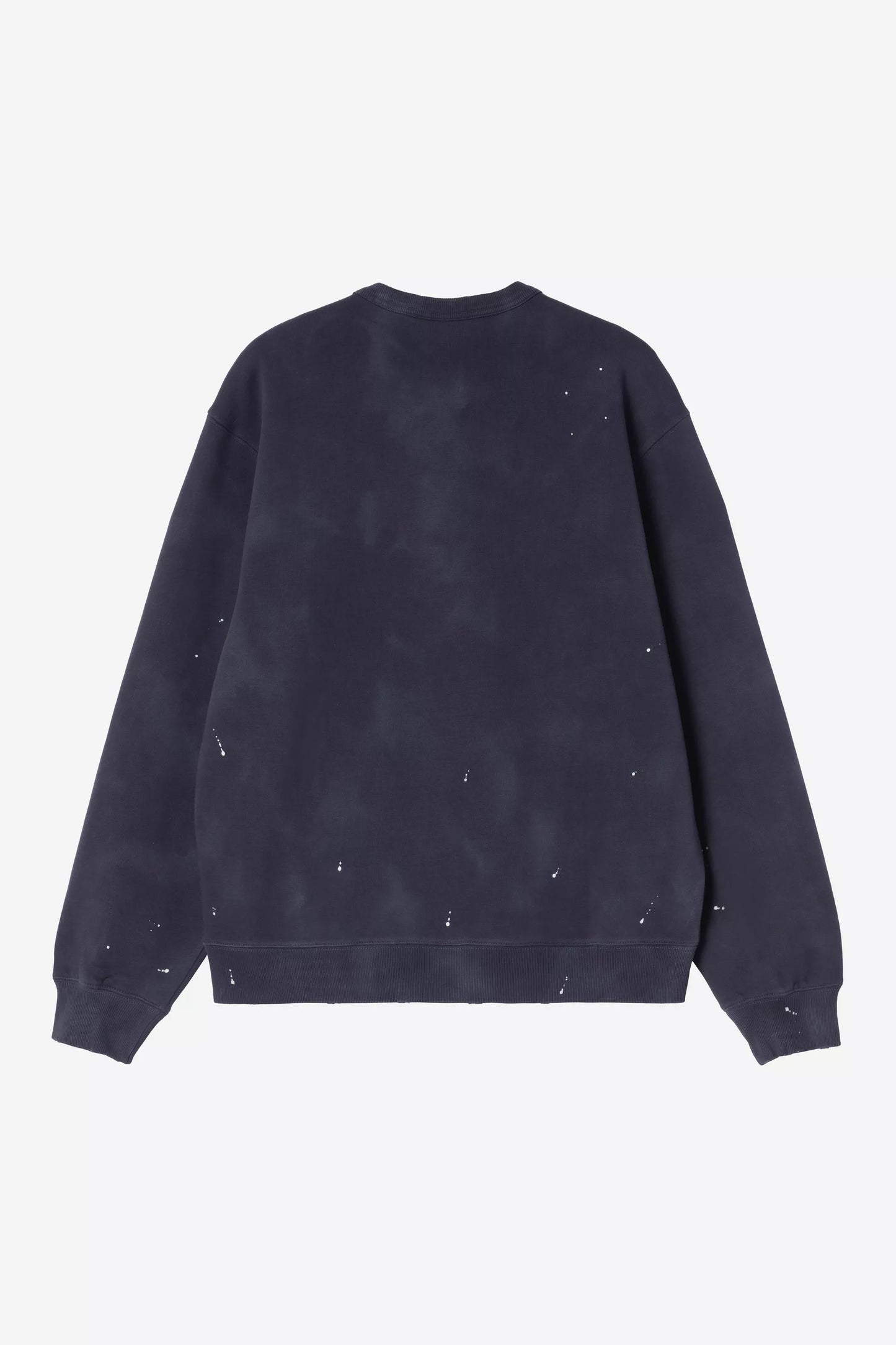 Felpa Carhartt Wip Dark Navy Destroy Wash Splatter da Uomo i036899 painter