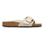 Scarpa Birkenstock Shine Oyster da Donna 1031823 arizona big buckle hex