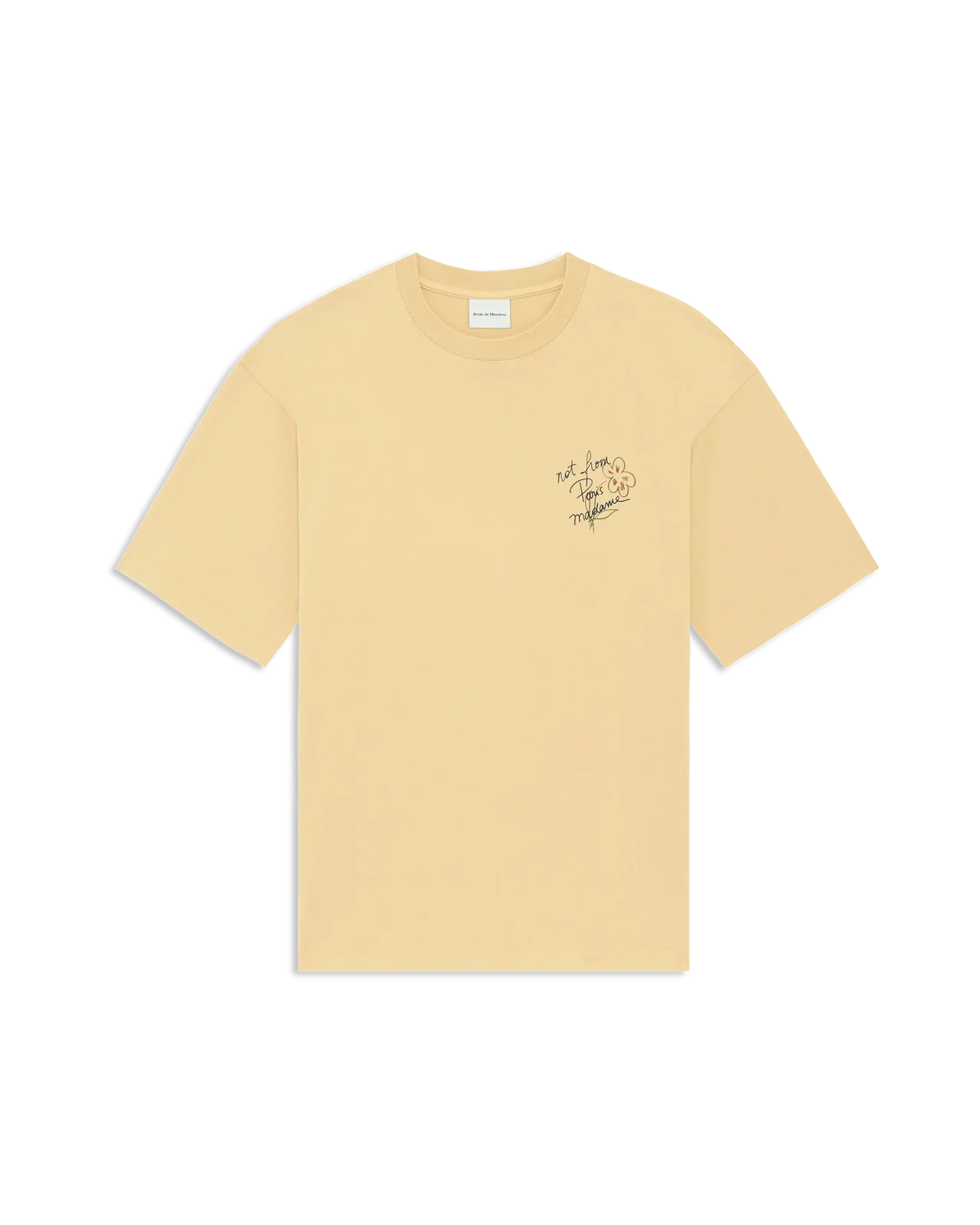 T-Shirt Drole De Monsieur Ocre da Uomo esquisse slogan ts188 co248