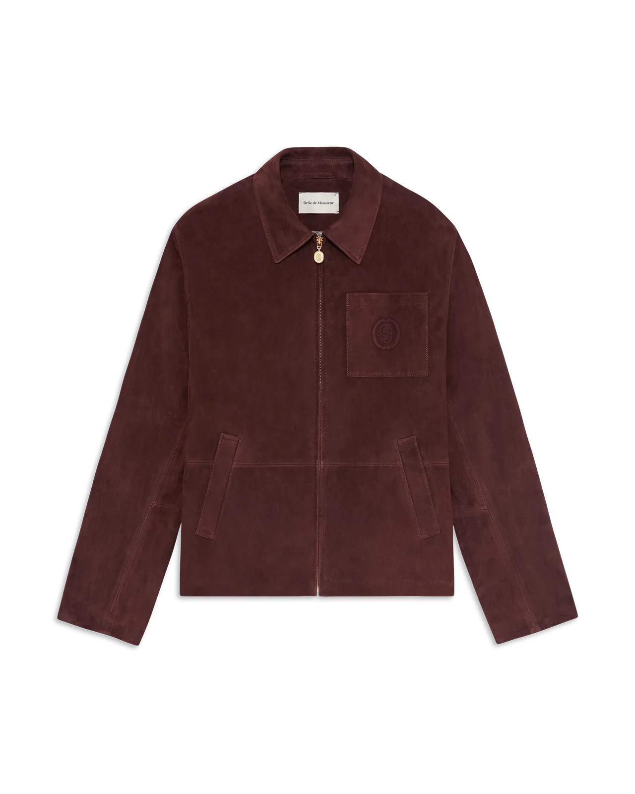Giubbotto Drole De Monsieur Brown da Uomo mirror zipped leather jt292 lh068