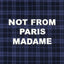 Giubbotto Drole De Monsieur Navy da Uomo check flannel whit slogan