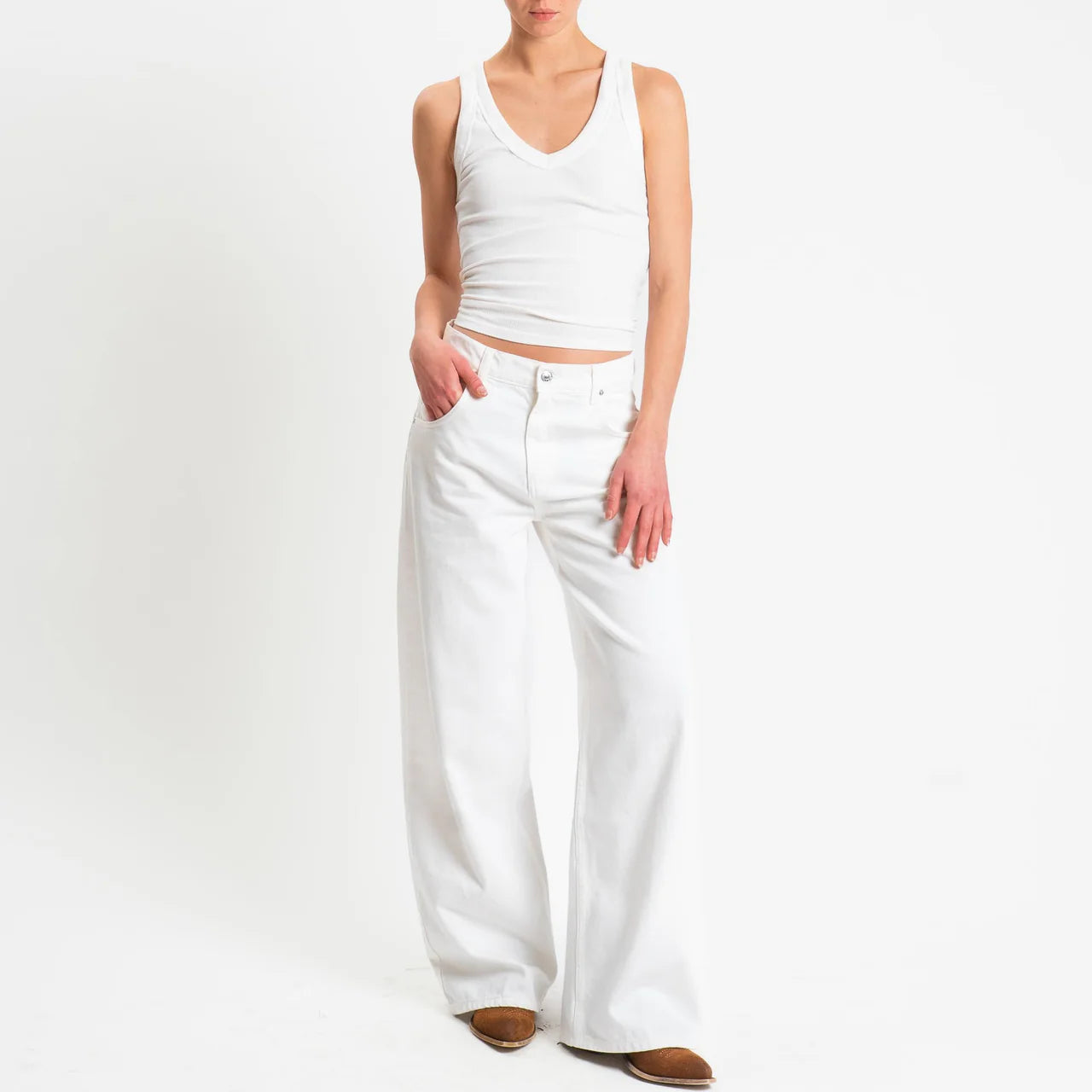 Jeans Vicolo Bianco da Donna dab5148MIA