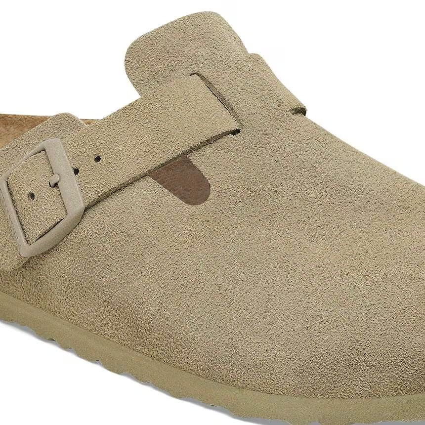 Scarpa Birkenstock Faded Khaki 1025844 boston suede calz s