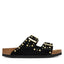 Scarpa Birkenstock Black da Donna 1030348 arizona rivet suede calz. S
