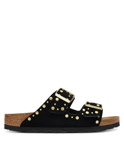 Scarpa Birkenstock Black da Donna 1030348 arizona rivet suede calz. S