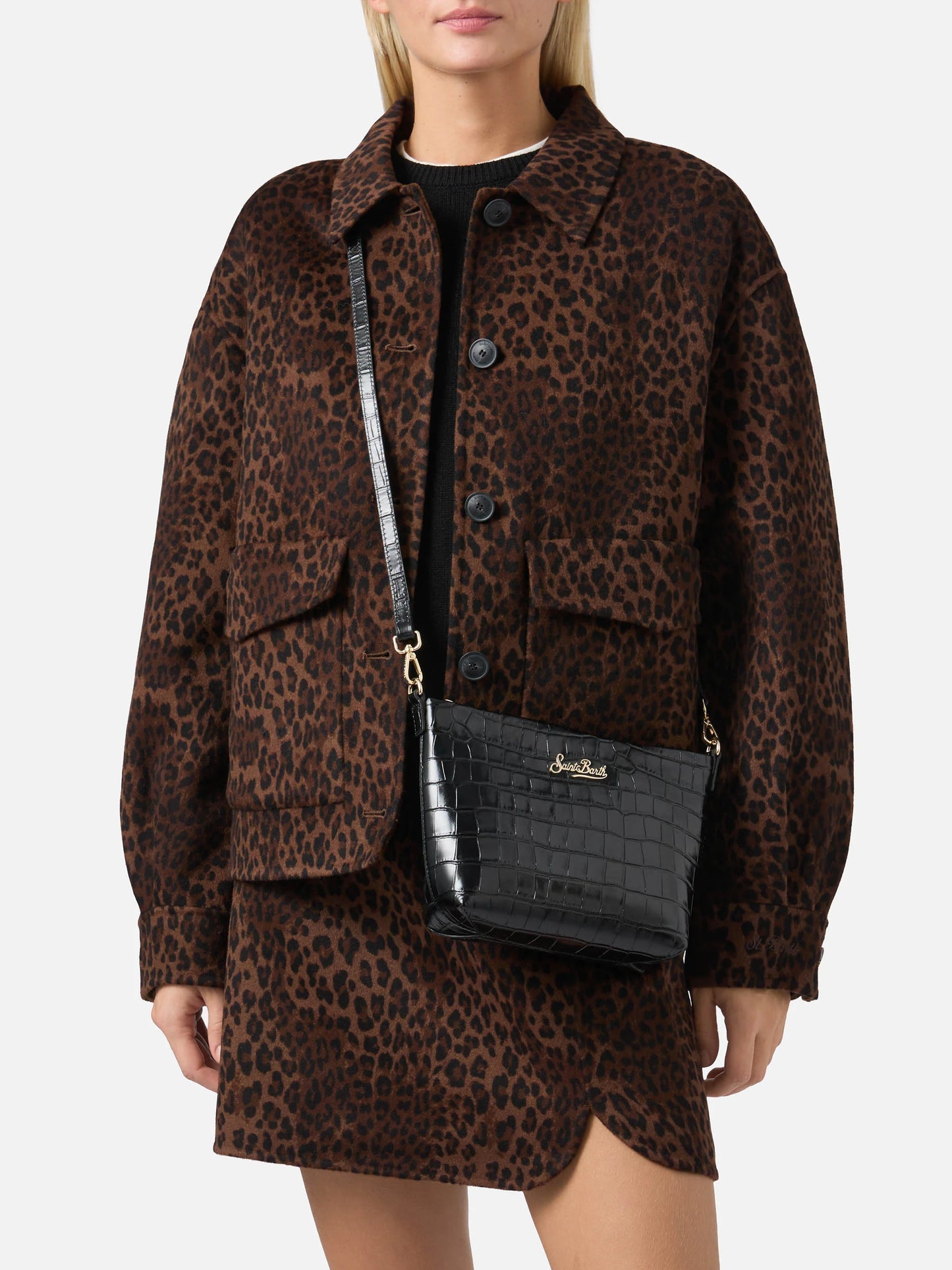 Borsa Mc2 Saint Barth Printed Croco Leather 00 da Donna aline bag pochette