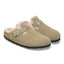 Scarpa Birkenstock Taupe da Donna 1028299 boston shearling suede calzata s