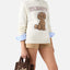 Borsa Mc2 Saint Barth Dark Leopard da Donna vanity mini teddy