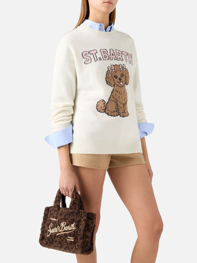 Borsa Mc2 Saint Barth Dark Leopard da Donna vanity mini teddy
