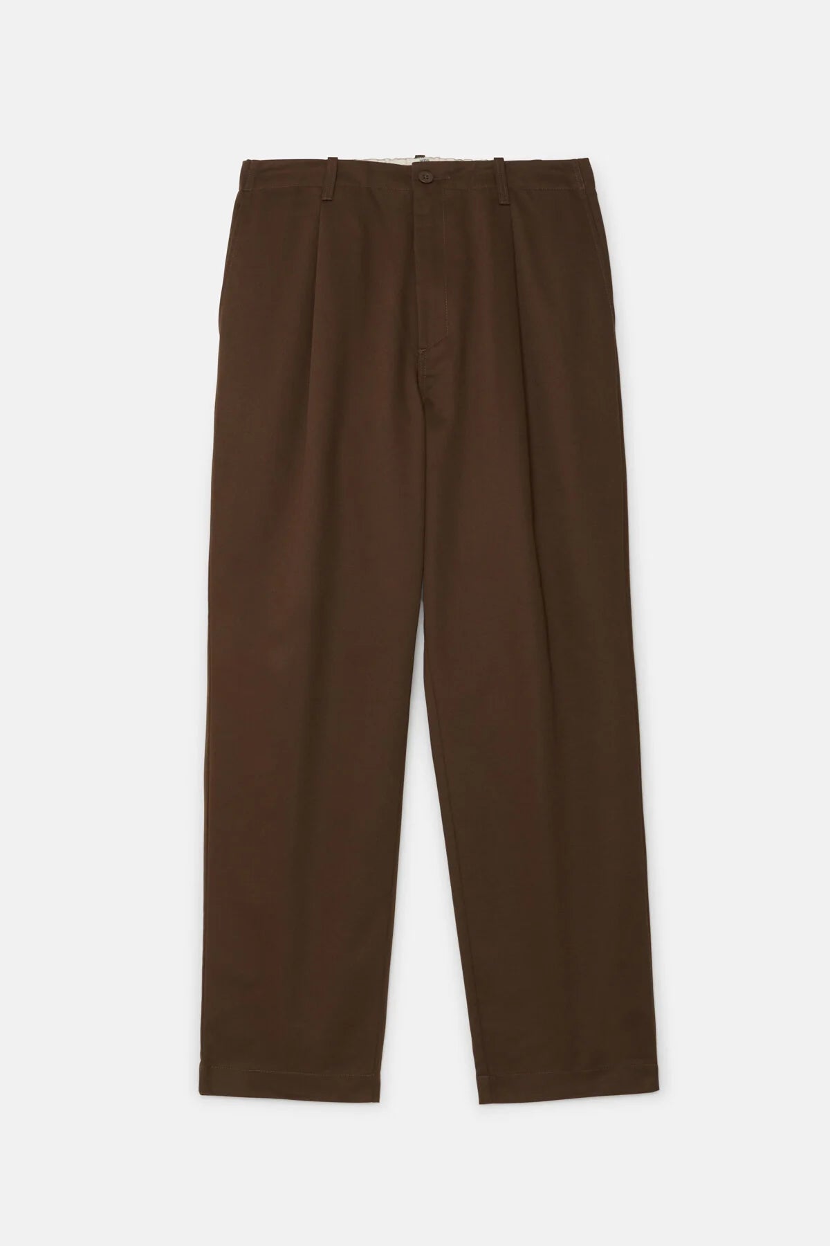 Pantalone Universal Overall Brown da Uomo ptf05 twill tuck tapered
