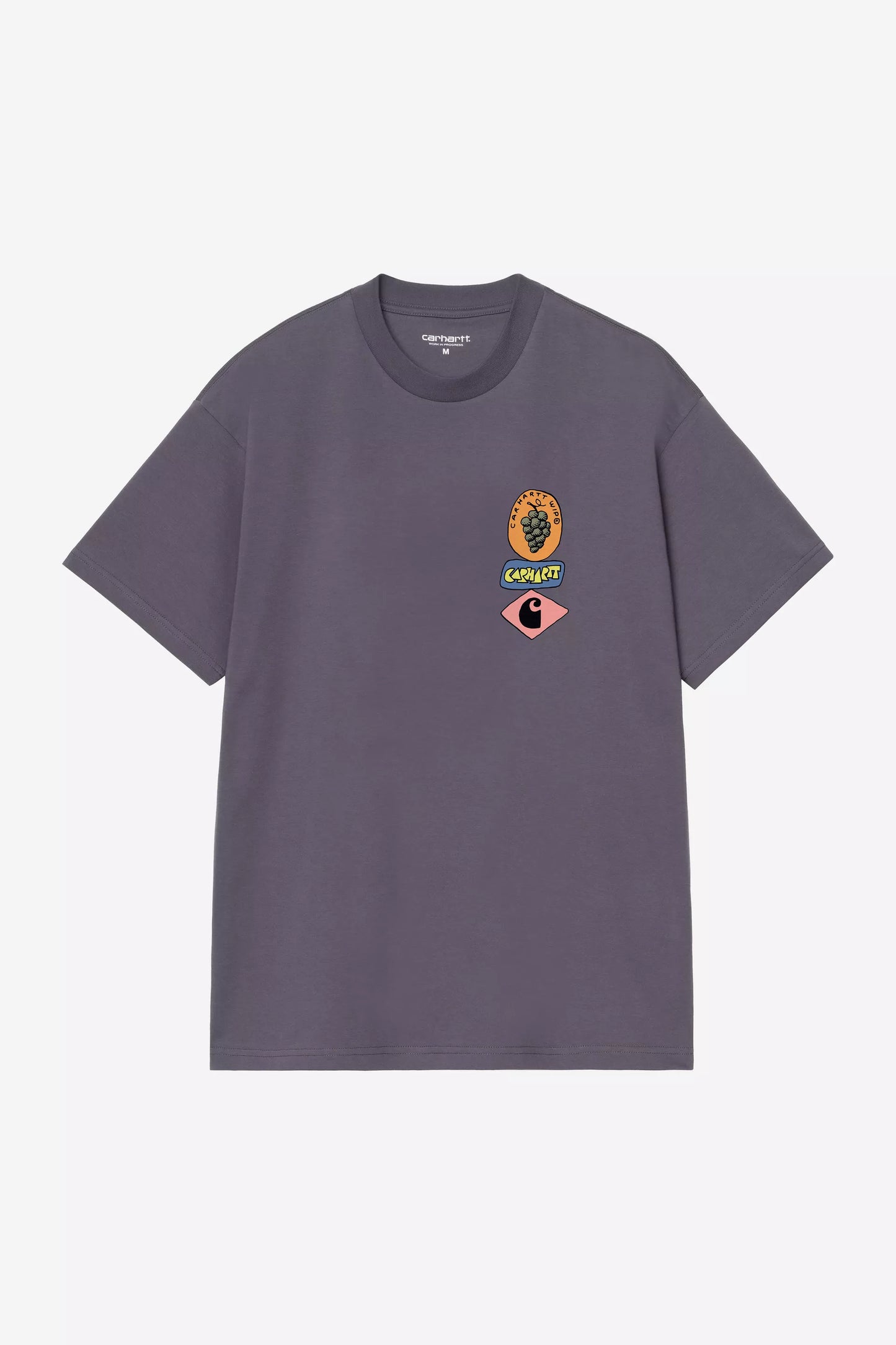 T-Shirt Carhartt Wip Shady Purple da Uomo i036902 stacked grapes