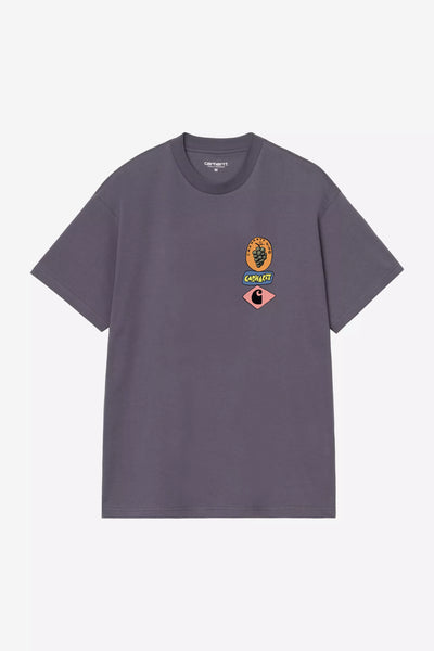 T-Shirt Carhartt Wip Shady Purple da Uomo i036902 stacked grapes