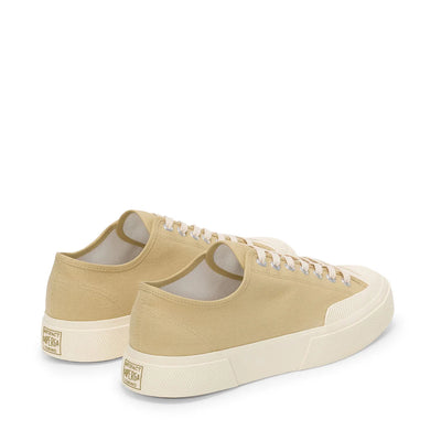 Scarpa Superga Beige Off White da Uomo 2432 works low cut cotton canvas