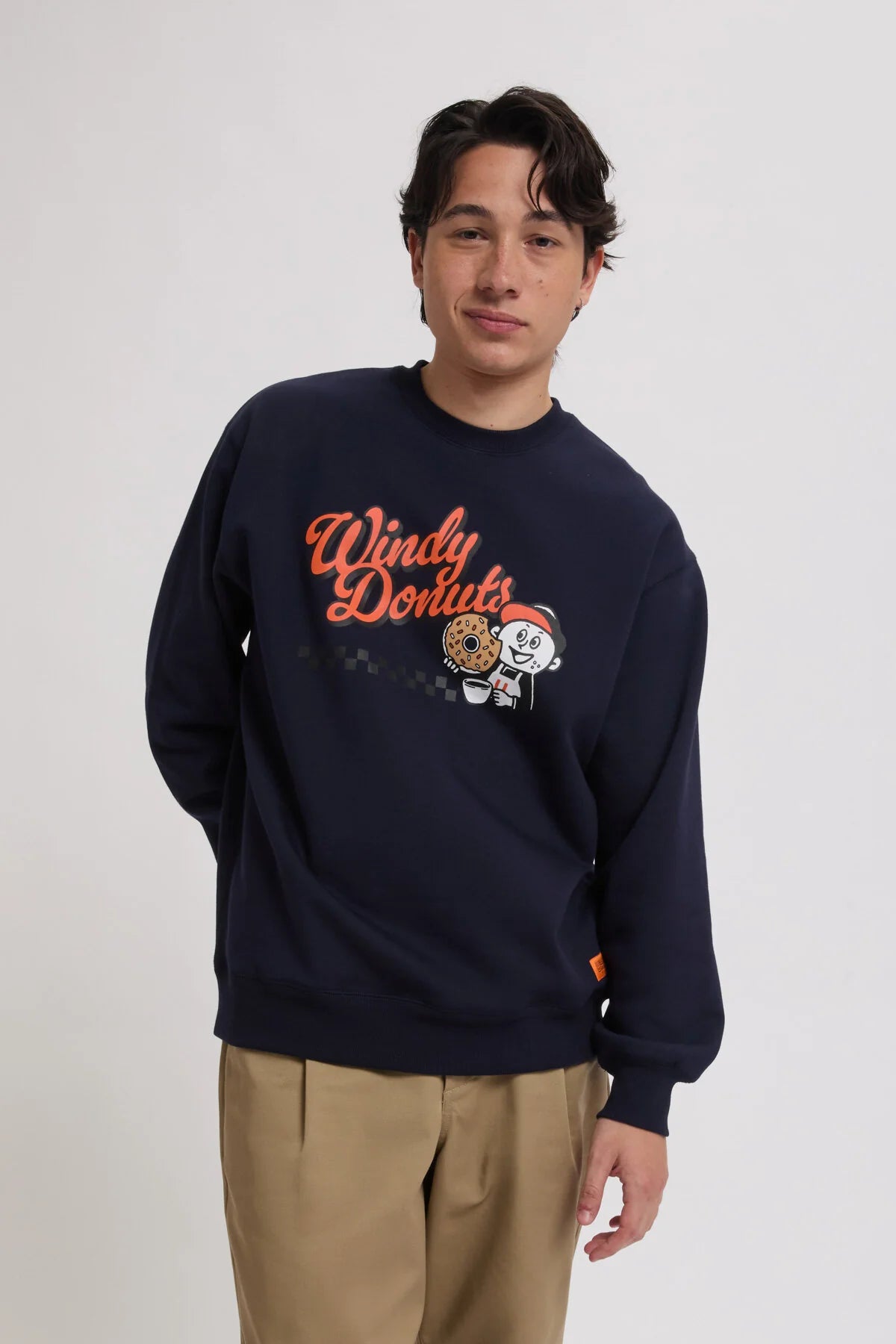 Felpa Universal Overall Navy da Uomo U2633250 WINDY JR DONUT SWEAT
