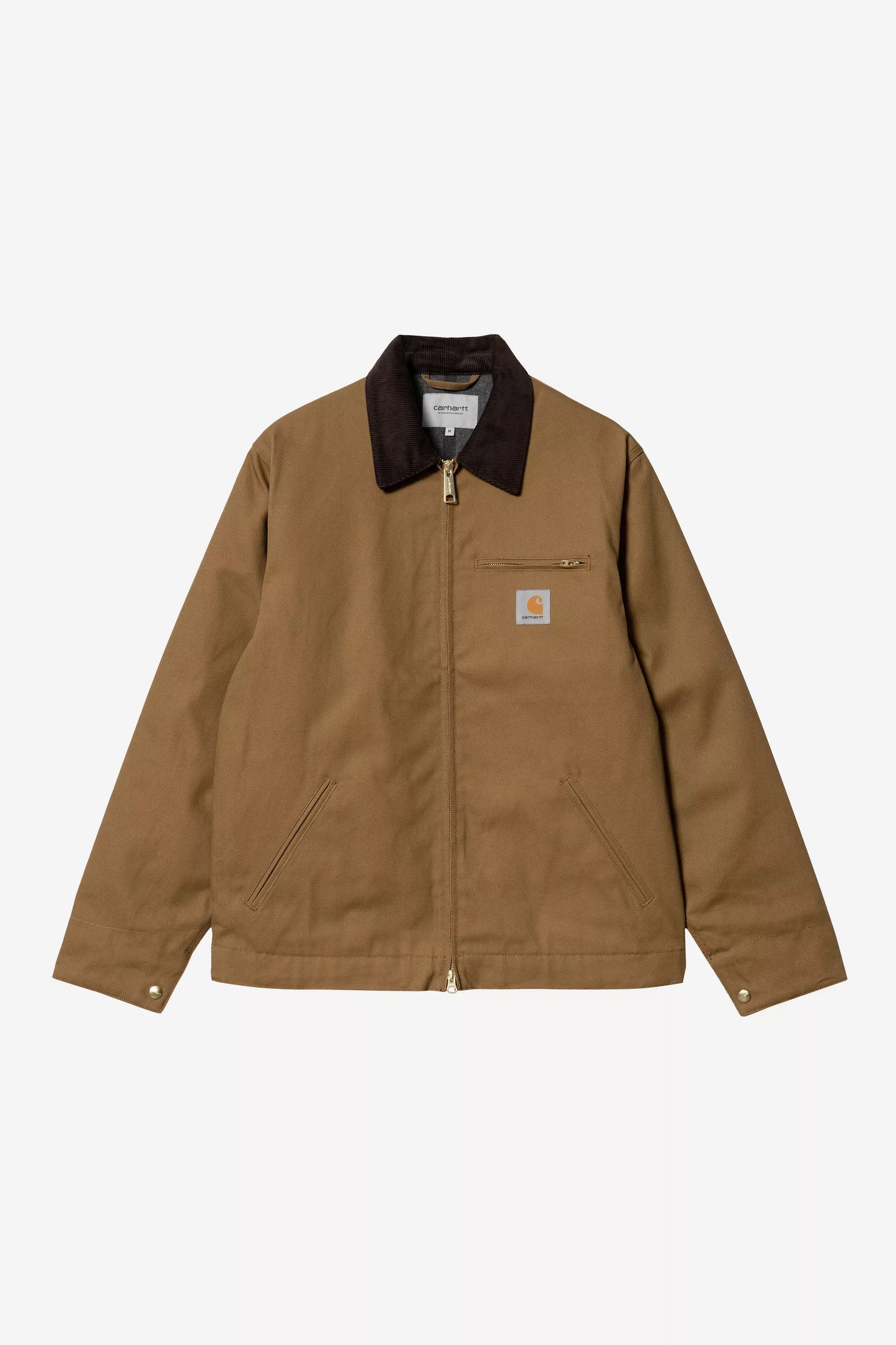 Giubbotto Carhartt Wip Hamilton Brown Tobacco Rigid da Uomo i015264 dtroit