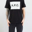 T-Shirt Apc Nero da Uomo cohbo h26530