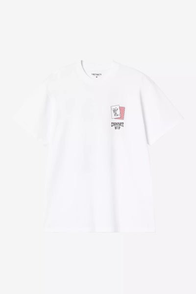 T-Shirt Carhartt Wip White da Uomo i036895 playng card