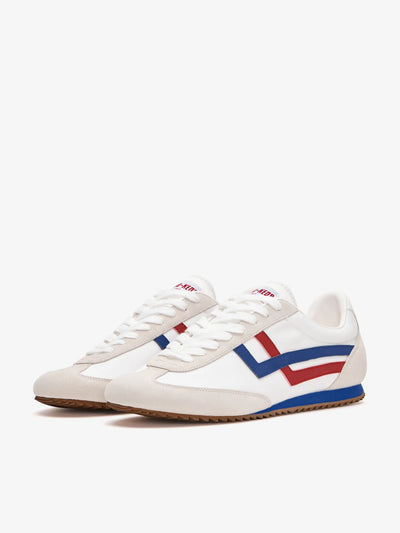 Scarpa Pro Keds White Red Blue da Donna r7226slw racer 77
