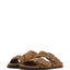 Scarpa  Alohas Suede Tan da Donna alba