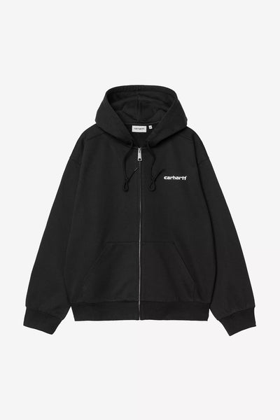 Felpa Carhartt Wip Black da Uomo i036013 hooded archive lines