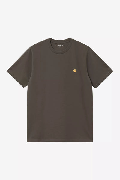 T-Shirt Carhartt Wip Shungite Gold da Uomo i026391 ss chase