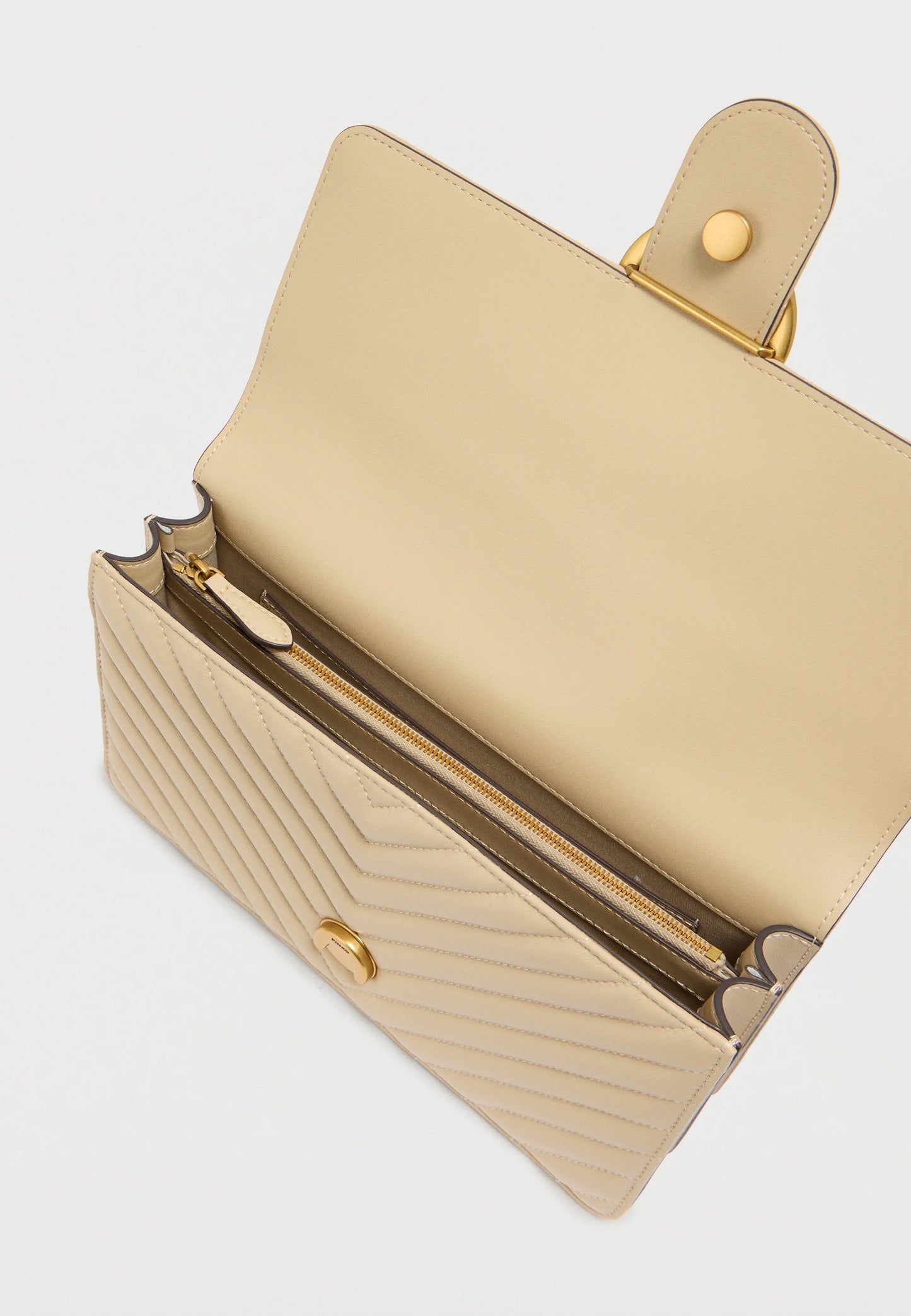Borsa Pinko Beige C50q da Donna love one classic nappa chevron 100941a0gk