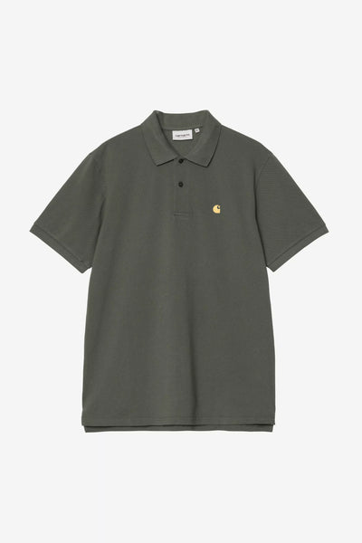 Polo Carhartt Wip Leaf Gold da Uomo i023807 chase pique