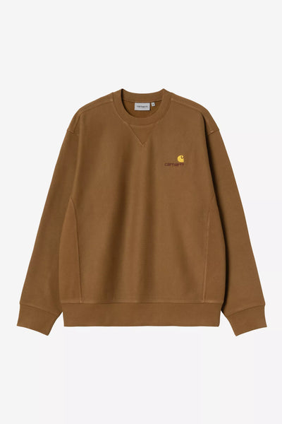 Felpa Carhartt Wip Hemilton Brown da Uomo i025475