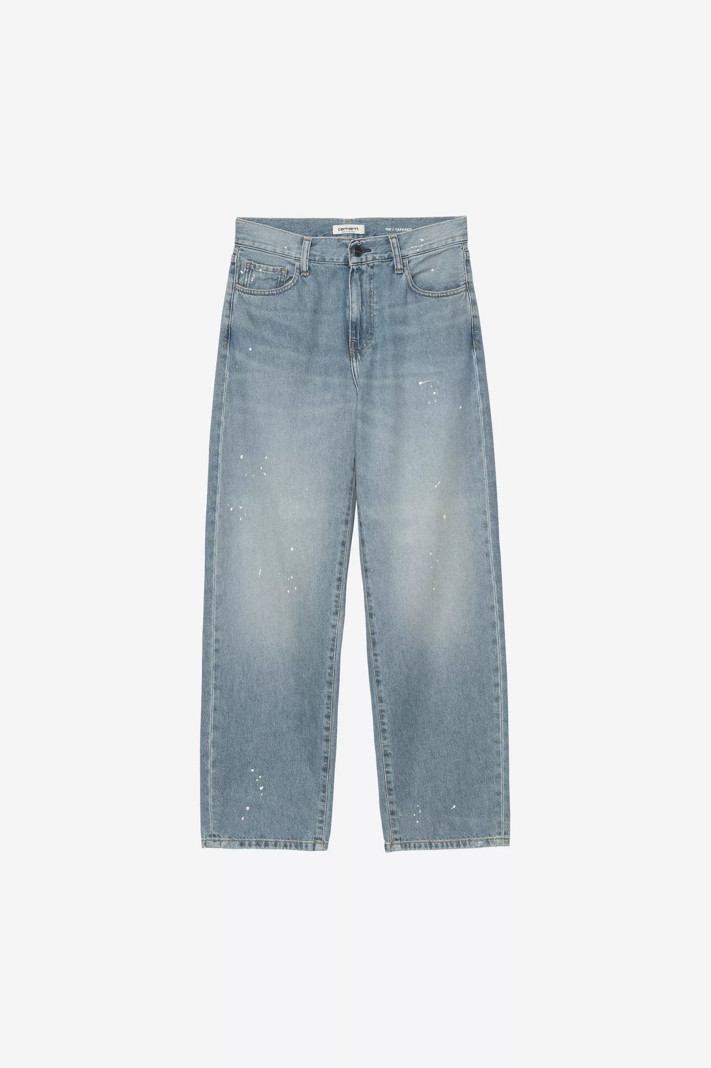 Pantalone Carhartt Wip blue Destroy Wash Splatter da Donna i037026 arin