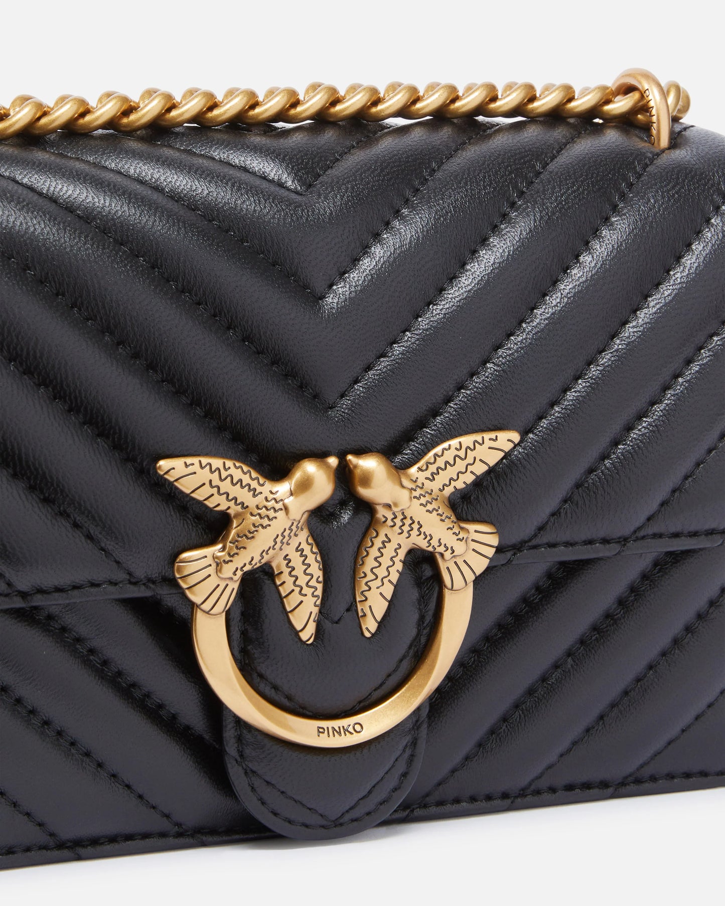 Borsa Pinko Nero Z99q da Donna love one mini sheep chevron 100074a0gk