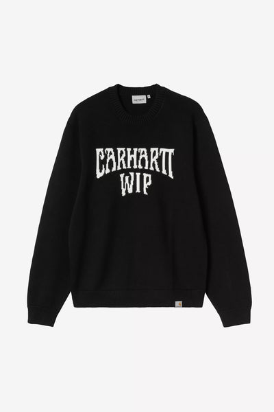 Felpa Carhartt Wip Balck Wax da Uomo i036847 deck