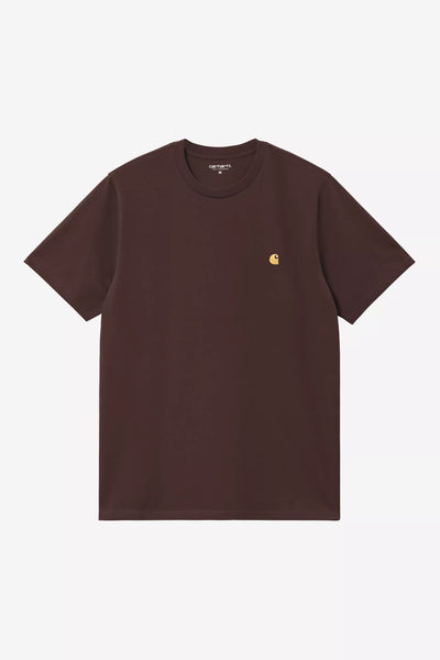 T-Shirt Carhartt Wip Palisander Goldgold da Uomo i026391 ss chase