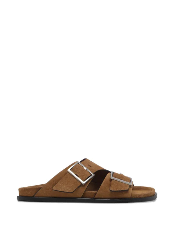Scarpa  Alohas Suede Tan da Donna alba