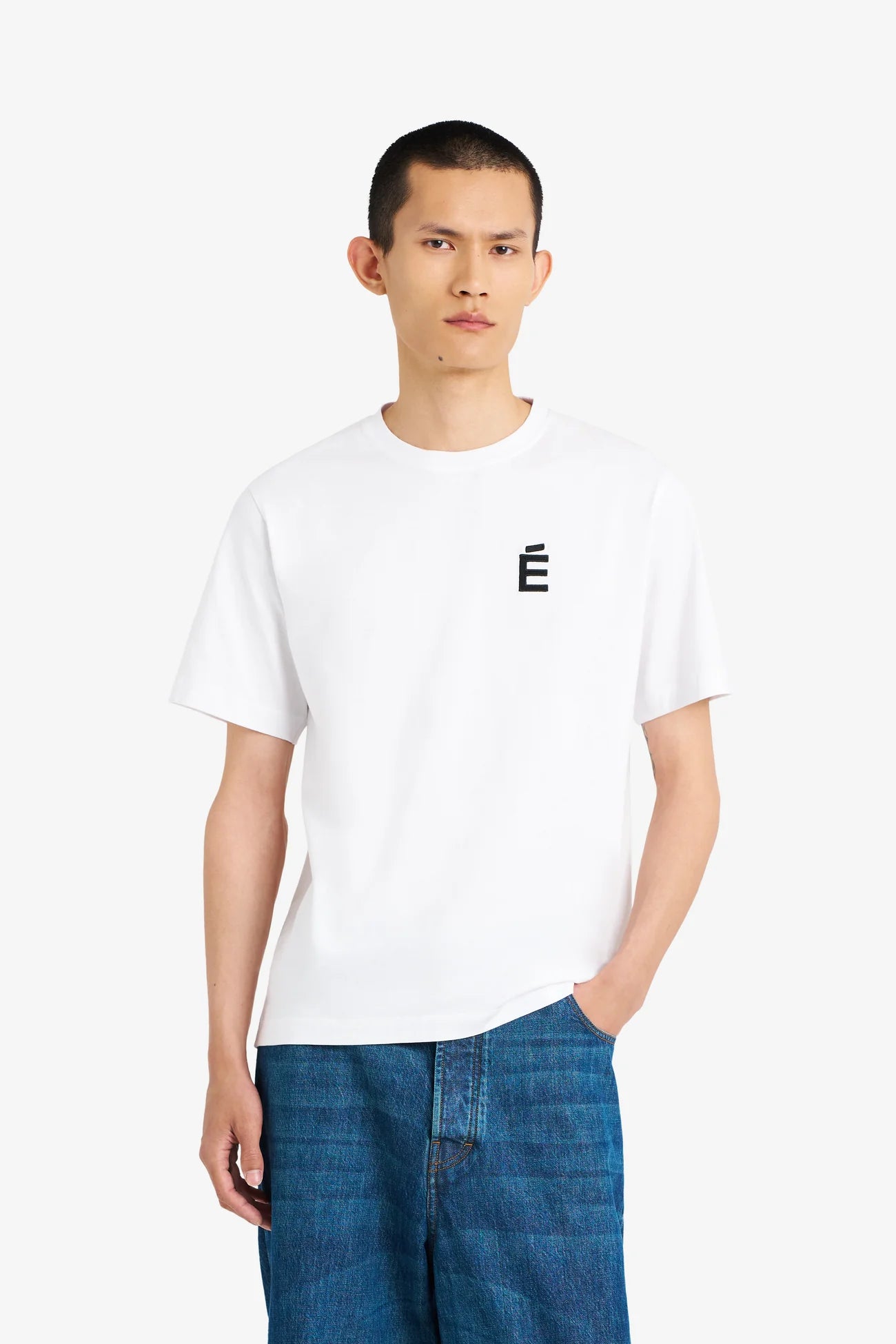 T-Shirt Etudes White da Uomo regular ts e