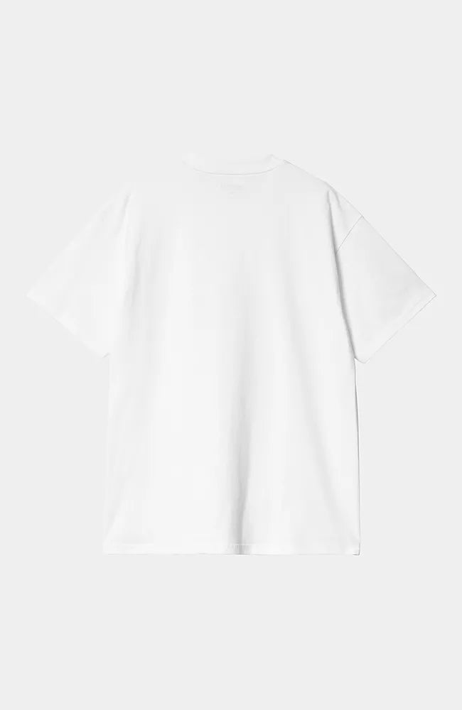 T-Shirt Carhartt Wip White Black da Uomo i034407