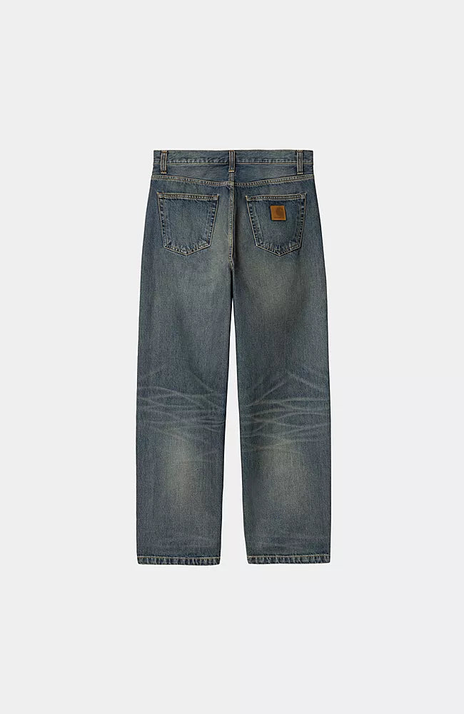 Pantalone Carhartt Wip Blue Worn Used da Uomo i034733