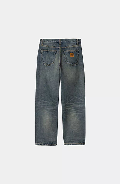 Pantalone Carhartt Wip Blue Worn Used da Uomo i034733