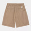 Short Carhartt Wip Leather Stone da Uomo i034813