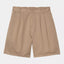 Short Carhartt Wip Leather Stone da Uomo i034813