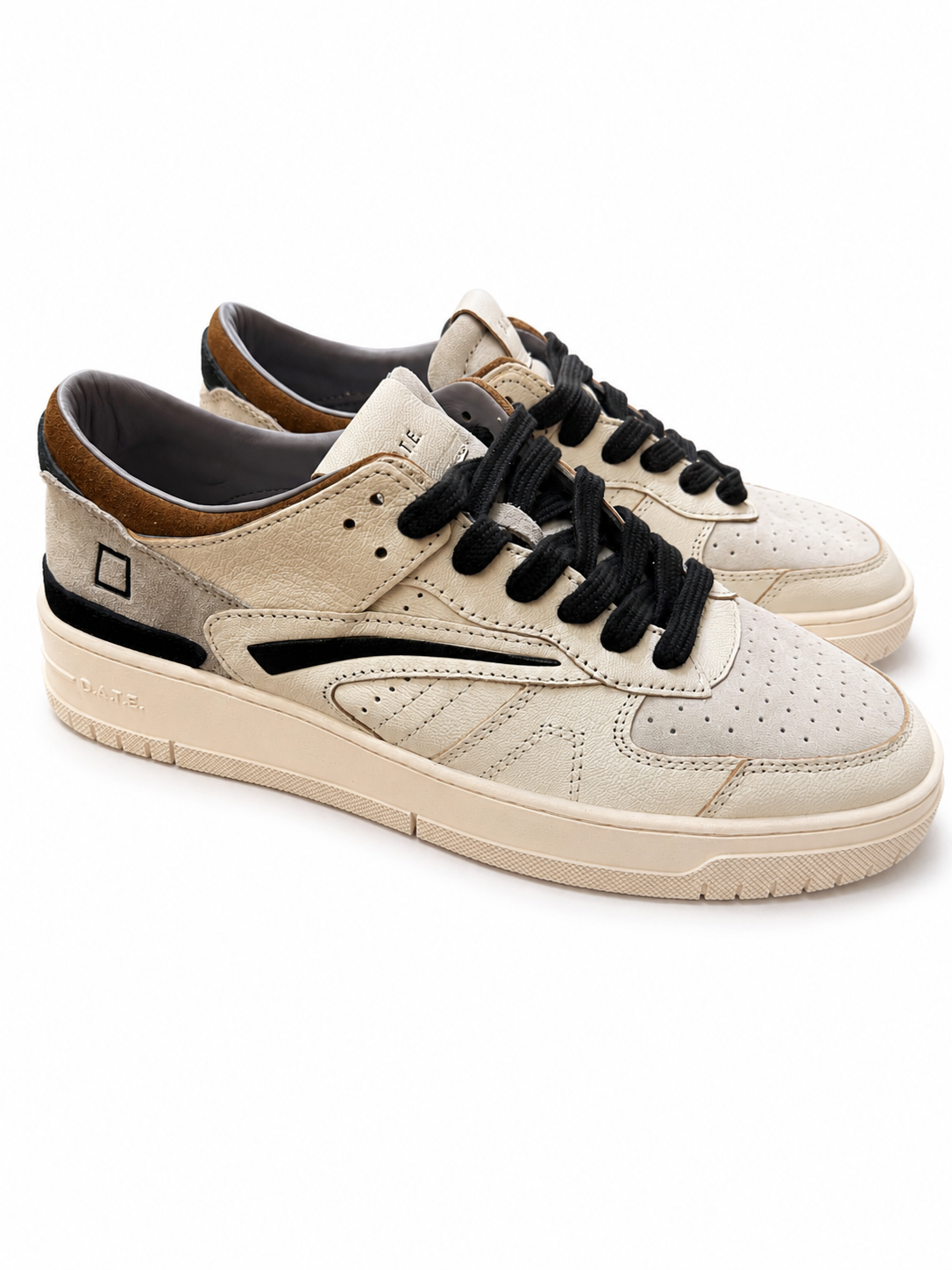 Scarpa Date White Cuoio da Uomo torneo colored