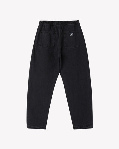 Pantalone Obey Faded Black da Uomo denim easy pant