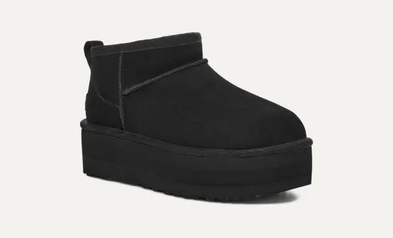 Scarpa Ugg Black da Donna classic ultra mini platform