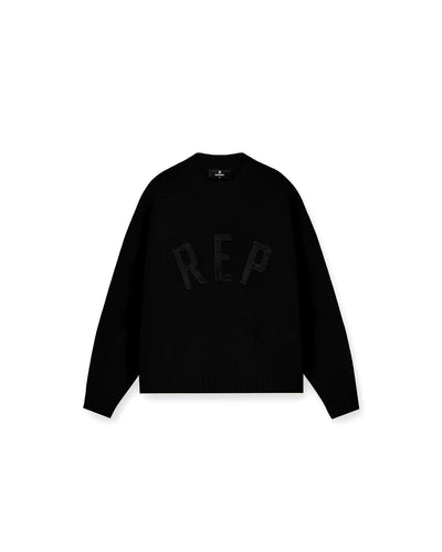 Maglia Represent Black da Uomo m3177 rep knit jumper