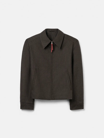 Giubbotto Sefr Dark Brown da Uomo zip jacket fw26zip
