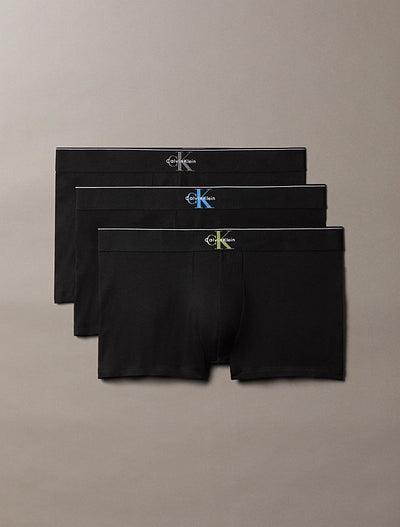 Mutanda Calvin Klein Black Bodies Granite Gray Poised da Uomo lv00nb4472 guv low rise trunk 3pk