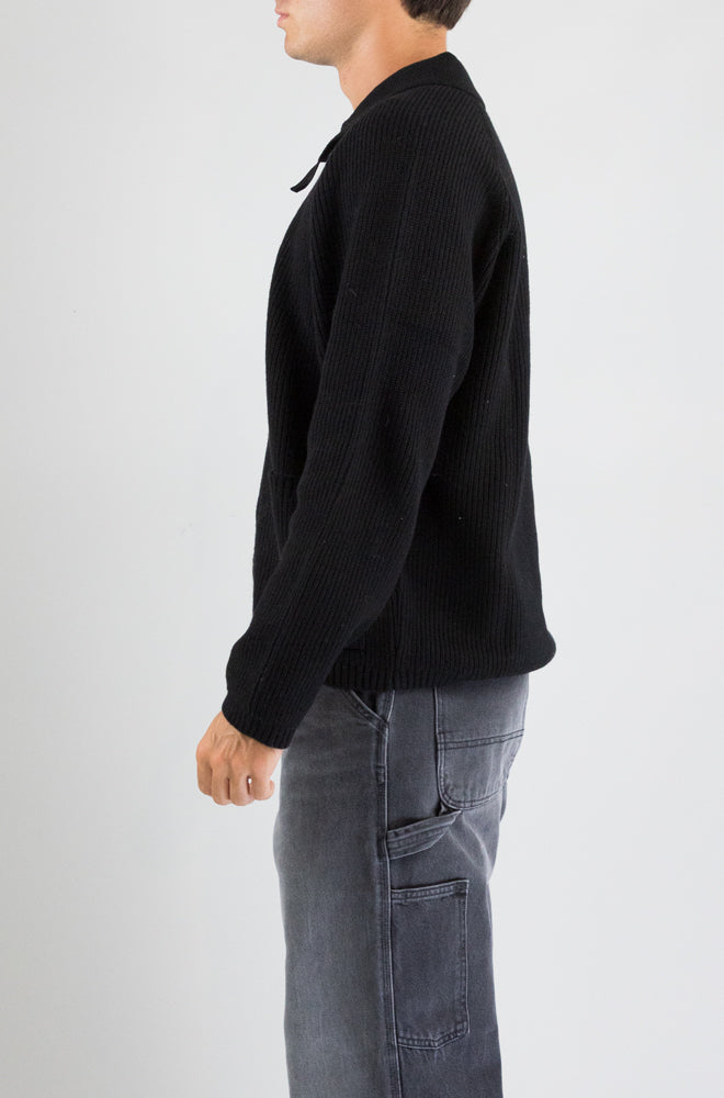 Maglia Universal Work Black da Uomo 35470 eco wool zip