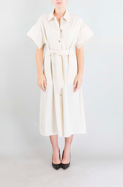 Abito Pinko Beige da Donna alesha cotone fluido