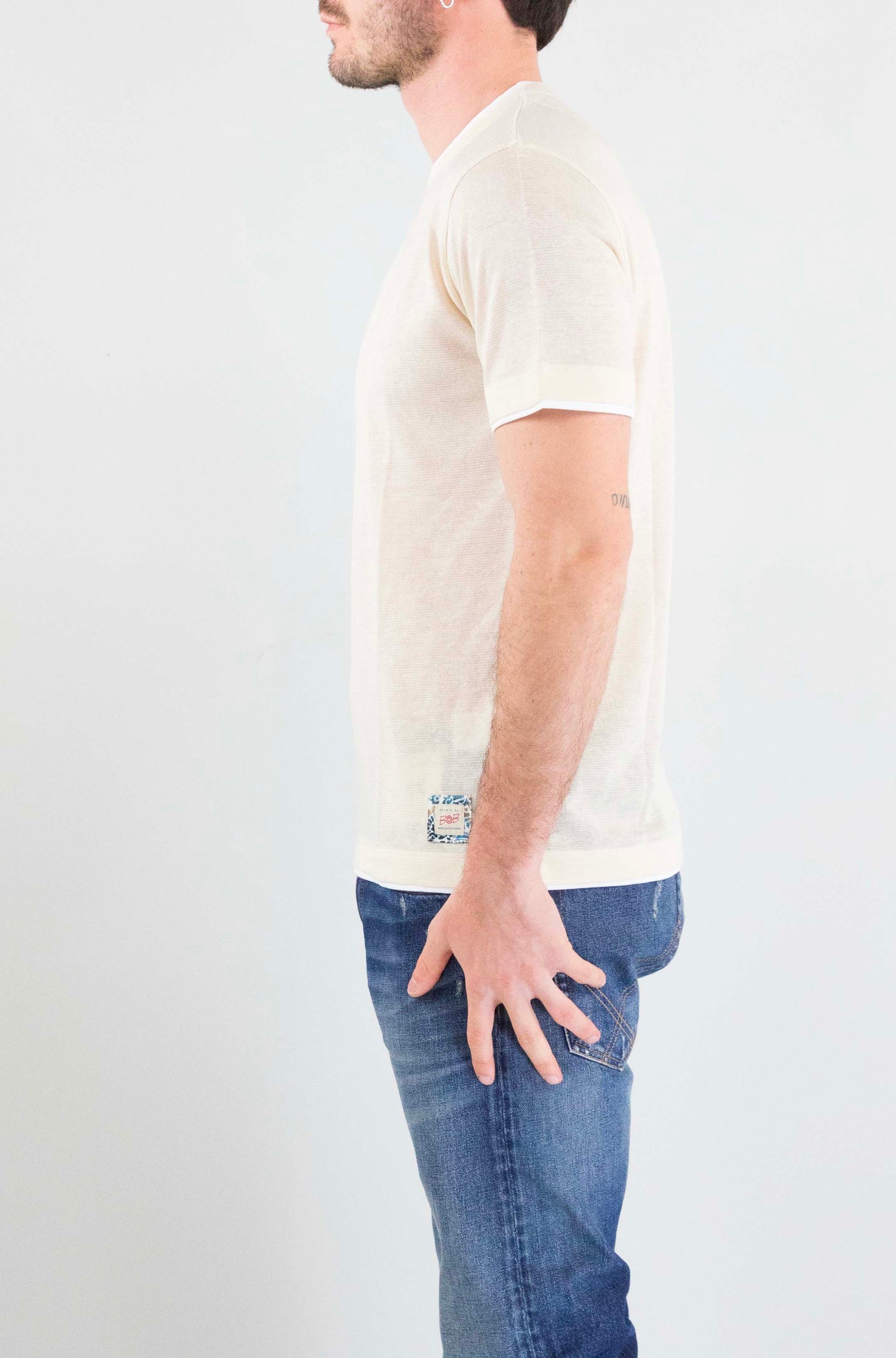 T-Shirt Bob Panna da Uomo lin vr0398